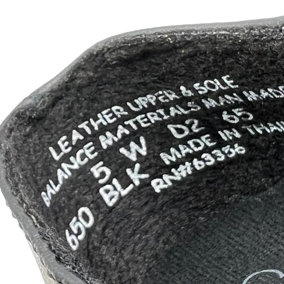 5W 5 WIDE Capezio Womens 650 Student Footlight Black Leather Dance Heels Shoes - Picture 13 of 13